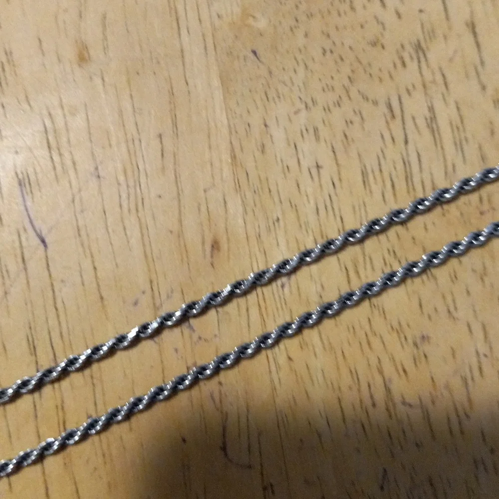 Sterling silver  necklace 16" - Picture 3 of 3